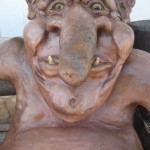 Fenwick Island mini golf decor troll face with beady eyes