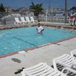 Lifeguard tests the water at OCMD waterpark