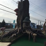 Tree with mushrooms and a window on mini golf course in OCMD